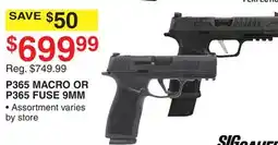 Dunham's Sports SIG SAUER P365 MACRO OR P365 FUSE 9MM offer