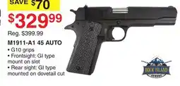 Dunham's Sports ROCK ISLAND M1911-A1 45 AUTO offer