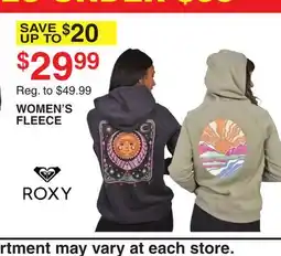 Dunham's Sports ROXY WOMEN'S FLEECE offer