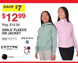Dunham's Sports GIRLS' FLEECE OR JACKET offer