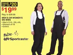 Dunham's Sports MEN'S OR WOMEN'S SKI BIBS offer