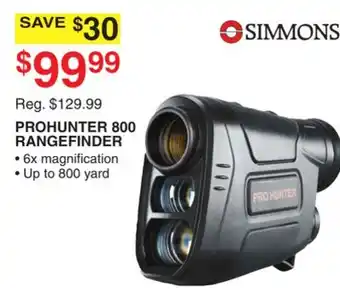 Dunham's Sports SIMMONS PROHUNTER 800 RANGEFINDER offer