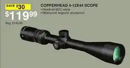 Dunham's Sports COPPERHEAD 4-12X44 SCOPE offer