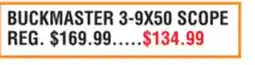 Dunham's Sports BUCKMASTER 3-9X50 SCOPE offer