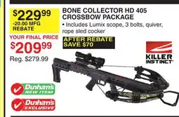 Dunham's Sports KILLER INSTINCT BONE COLLECTOR HD 405 CROSSBOW PACKAGE offer