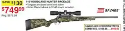 Dunham's Sports SAVAGE 110 WOODLAND HUNTER PACKAGE offer