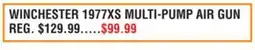 Dunham's Sports WINCHESTER 1977XS MULTI-PUMP AIR GUN offer