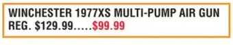 Dunham's Sports WINCHESTER 1977XS MULTI-PUMP AIR GUN offer