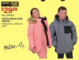 Dunham's Sports PULSE YOUTH INSULATED JACKET offer