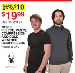 Dunham's Sports SPYDER MEN'S FLEECE, PANTS, COMPRESSION AND COLD WEATHER COMPRESSION offer