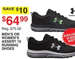 Dunham's Sports UNDER ARMOUR MEN'S OR WOMEN'S ASSERT 10 RUNNING SHOES offer