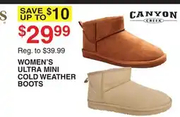 Dunham's Sports CANYON CREEK WOMEN'S ULTRA MINI COLD WEATHER BOOTS offer