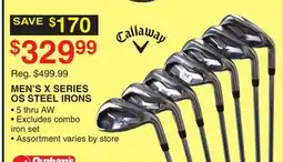 Dunham's Sports CALLAWAY MEN'S X SERIES OS STEEL IRONS offer