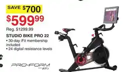 Dunham's Sports PRO-FORM STUDIO BIKE PRO 22 offer