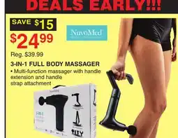 Dunham's Sports NUVOMED 3-IN-1 FULL BODY MASSAGER offer