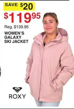 Dunham's Sports ROXY WOMEN'S GALAXY SKI JACKET offer