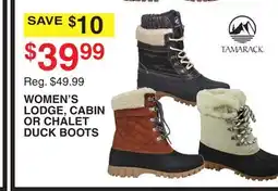 Dunham's Sports TAMARACK WOMEN'S LODGE, CABIN OR CHALET DUCK BOOTS offer
