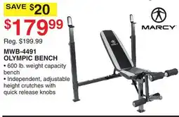 Dunham's Sports MARCY OLYMPIC BENCH offer