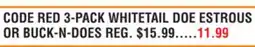 Dunham's Sports BUCK BOMB 3-PACK WHITETAIL DOE ESTROUS OR BUCK-N-DOES offer