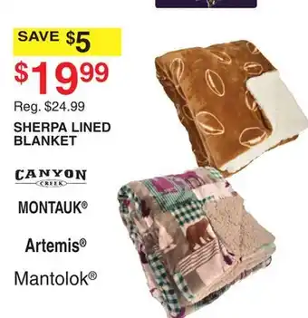 Dunham's Sports SHERPA LINED BLANKET offer