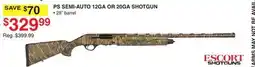 Dunham's Sports ESCORT SHOTGUNS PS SEMI-AUTO 12GA OR 20GA SHOTGUN offer