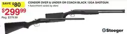 Dunham's Sports STOEGER CONDOR OVER & UNDER OR COACH BLACK 12GA SHOTGUN offer