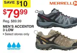 Dunham's Sports MERRELL MEN'S ACCENTOR 3 LOW HIKERS offer