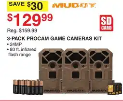 Dunham's Sports MUDDY 3-PACK PROCAM GAME CAMERAS KIT offer