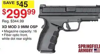 Dunham's Sports XD MOD 9MM OSP offer
