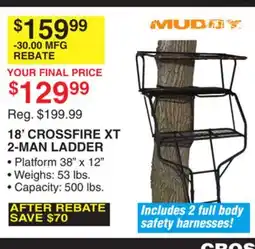 Dunham's Sports MUDDY 18' CROSSFIRE XT 2-MAN LADDER offer