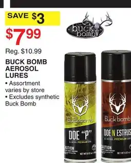 Dunham's Sports BUCK BOMB AEROSOL LURES offer