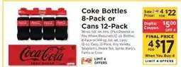 ShopRite Coke Bottles 8-Pack or Cans 12-Pack offer