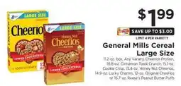 ShopRite General Mills Cereal Large Size offer