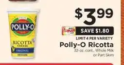ShopRite Polly-O Ricotta offer