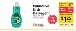 ShopRite Palmolive Dish Detergent offer