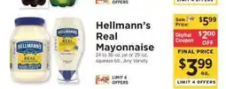 ShopRite Hellmann's Real Mayonnaise offer