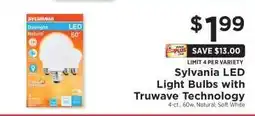 ShopRite Sylvania LED Light Bulbs With TruWave Technology offer