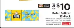 ShopRite Polar Seltzer 12-Pack offer