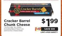 ShopRite Cracker Barrel Chunk Cheese offer