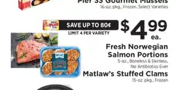 ShopRite Fresh Norwegian Salmon Portions offer