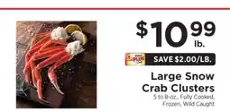 ShopRite Large Snow Crab Clusters offer