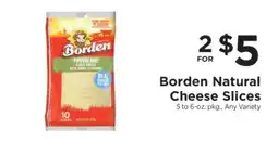 ShopRite Borden Natural Cheese Slices offer