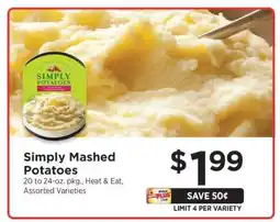ShopRite Simply Mashed Potatoes offer