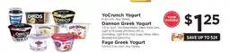 ShopRite YoCrunch Yogurt, Dannon Greek Yogurt, Fage Greek Yogurt offer