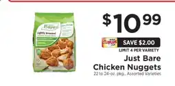 ShopRite Just Bare Chicken Nuggets offer