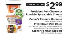 ShopRite President Pub Cheese or Rondele Spreadable Cheese offer