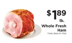 ShopRite Whole Fresh Ham offer