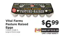 ShopRite Vital Farms Pasture Raised Eggs offer