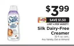 ShopRite Silk Dairy-Free Creamer offer