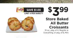 ShopRite Store Baked All Butter Croissants offer